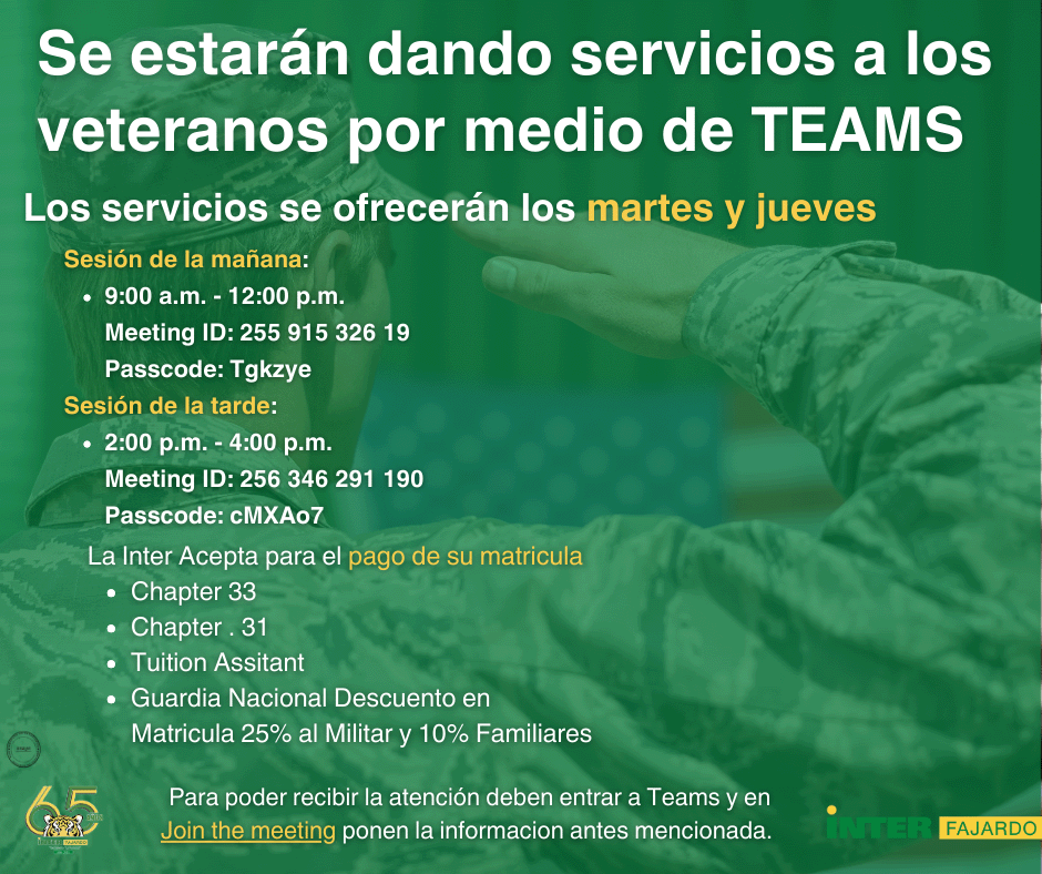 Servicios a los veteranos por TEAMS